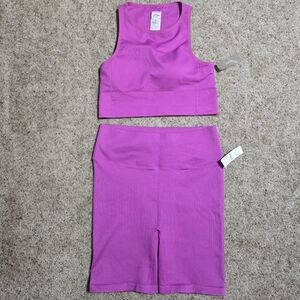 NWT J Crew Sports Bra and Shorts